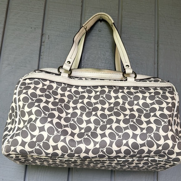 Coach Monogram Stylish Women's Bag with Pink and Gray Pattern - Picture 5 of 6